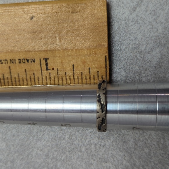 Vintage Native American Thunderbird Sterling Silver Band Ring Size 6 - Picture 5 of 6